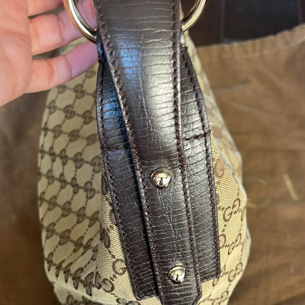 Gucci Monogram Horsebit Boho Bag - Picture 8 of 14